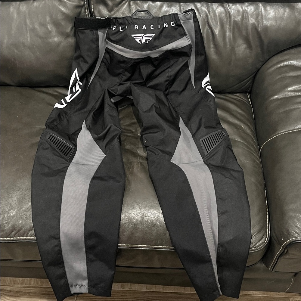 Fly Racing Black and Gray Pants - Picture 2 of 4